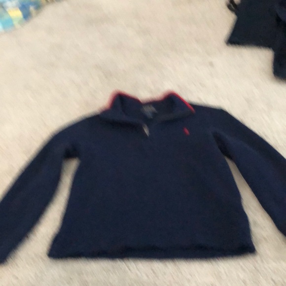 black polo purple horse